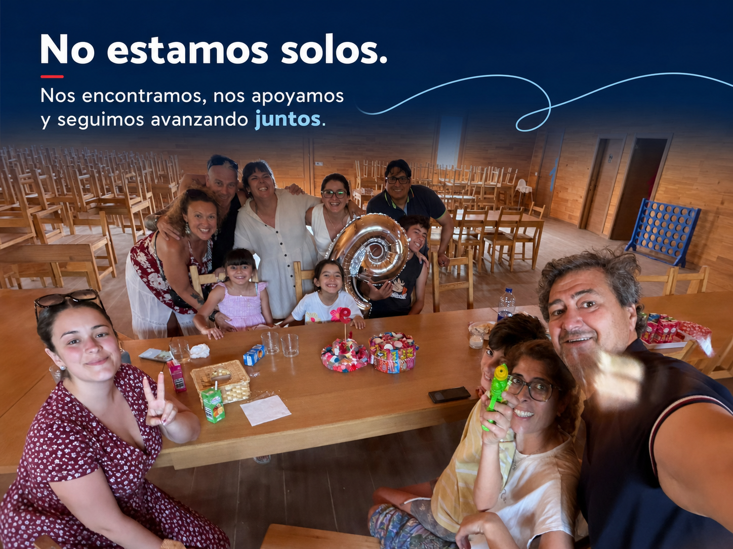 No estamos solos. Nos encontramos, nos apoyamos y seguimos avanzando juntos.